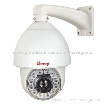 New Design 1,000TVL IR High-speed PTZ PoE IP Camera with Metal Case, 12V DC/4A Power Supply